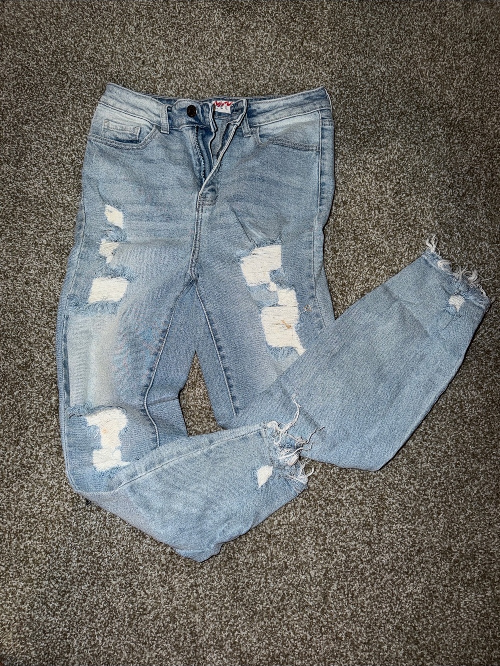 Cello Light Blue Distressed Jeans